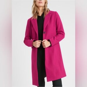 Banana Republic Women's Fuchsia Magenta Pink Blazer Coat Spring